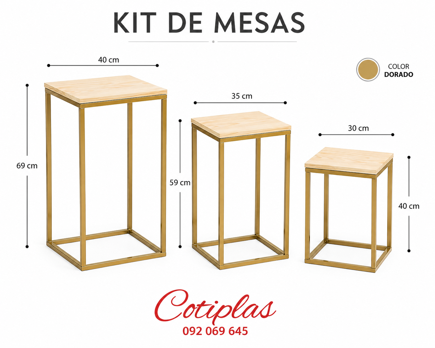 KIT DE MESAS