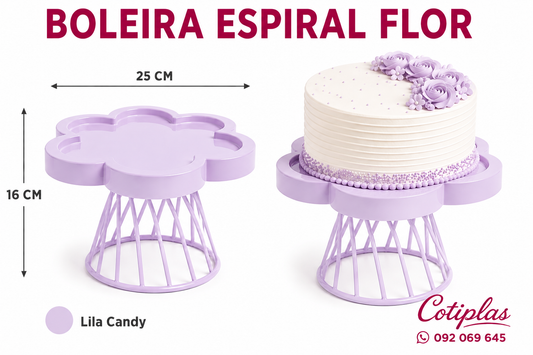 BOLEIRA ESPIRAL FLOR