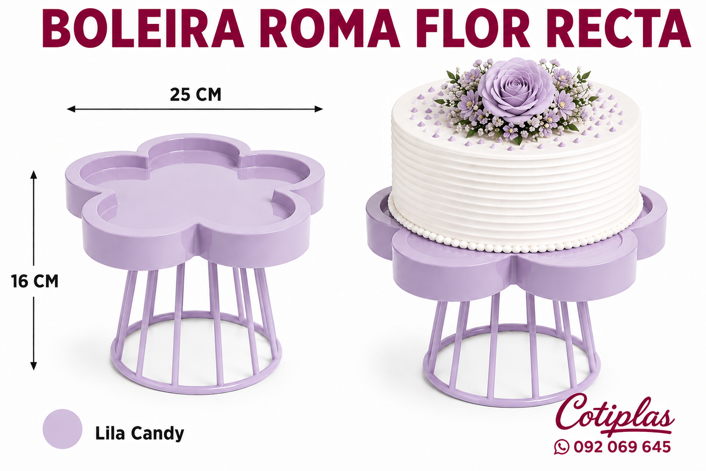 BOLEIRA ROMA FLOR