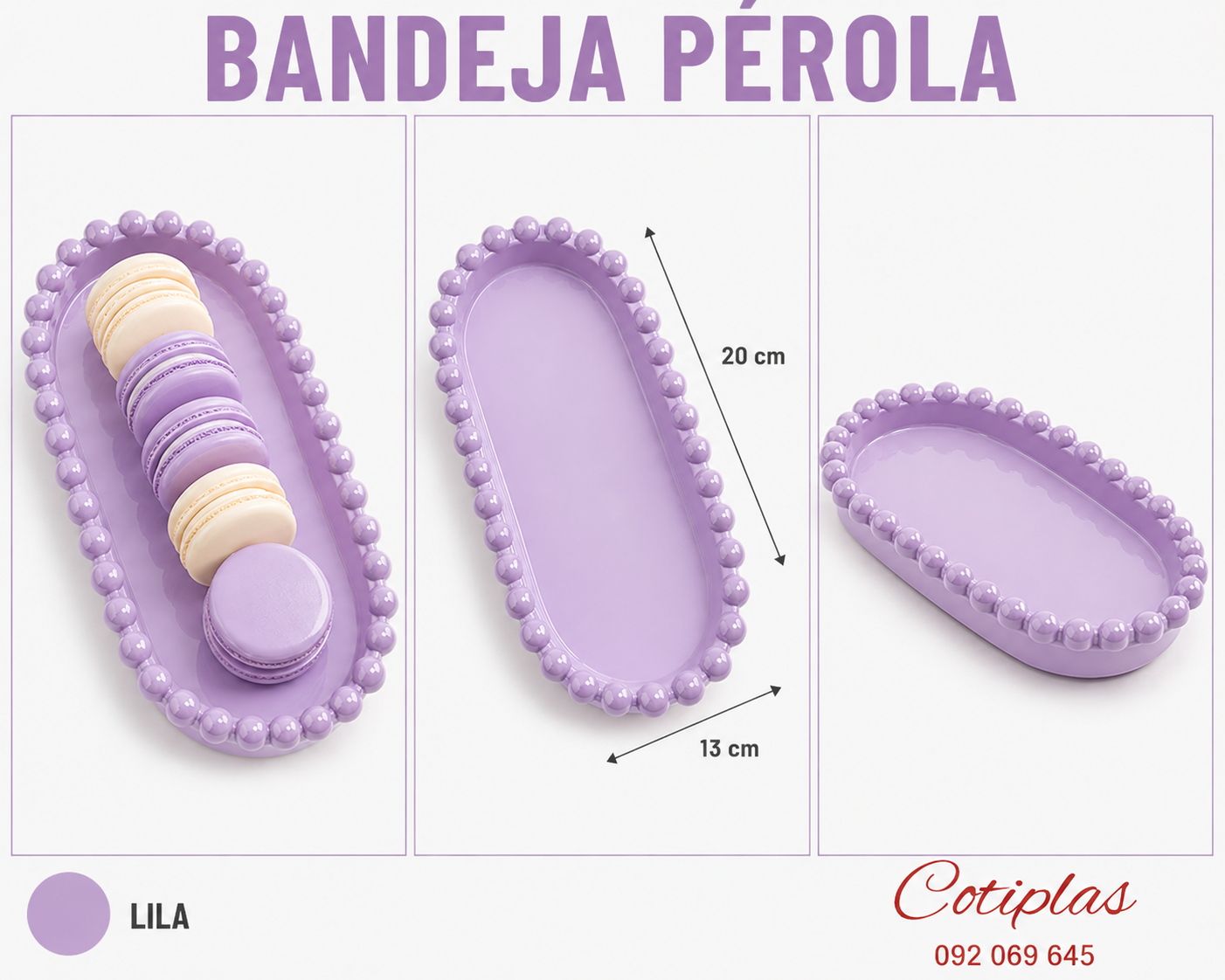 BANDEJA PÉROLA