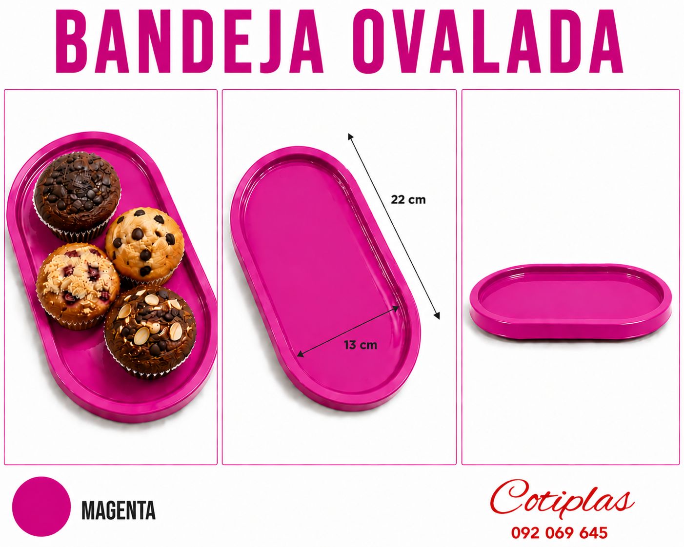 BANDEJA OVALADA