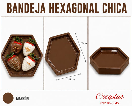 BANDEJA HEXAGONAL CHICA