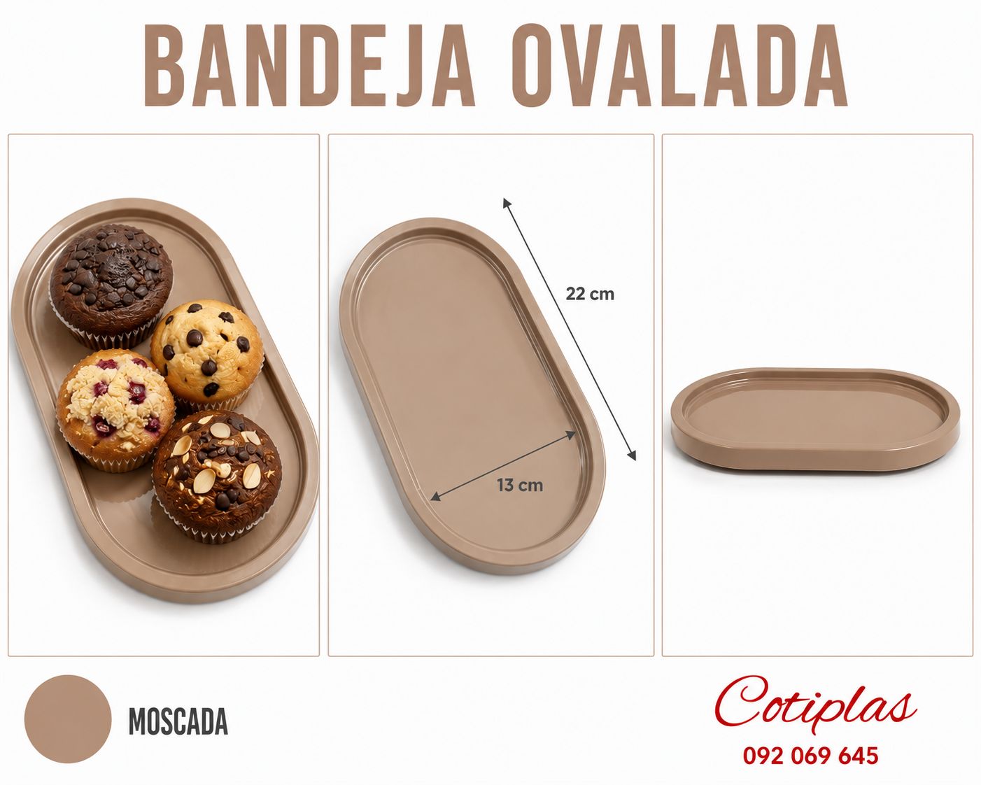 BANDEJA OVALADA