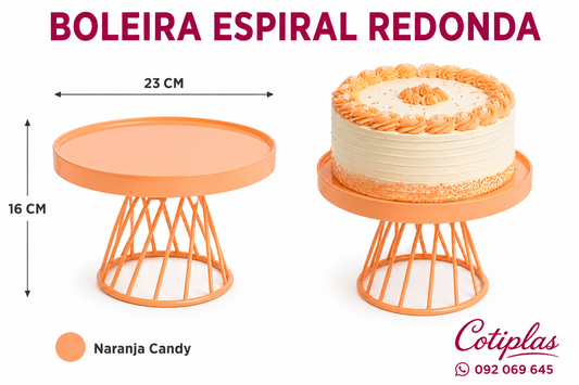 BOLEIRA ESPIRAL REDONDA
