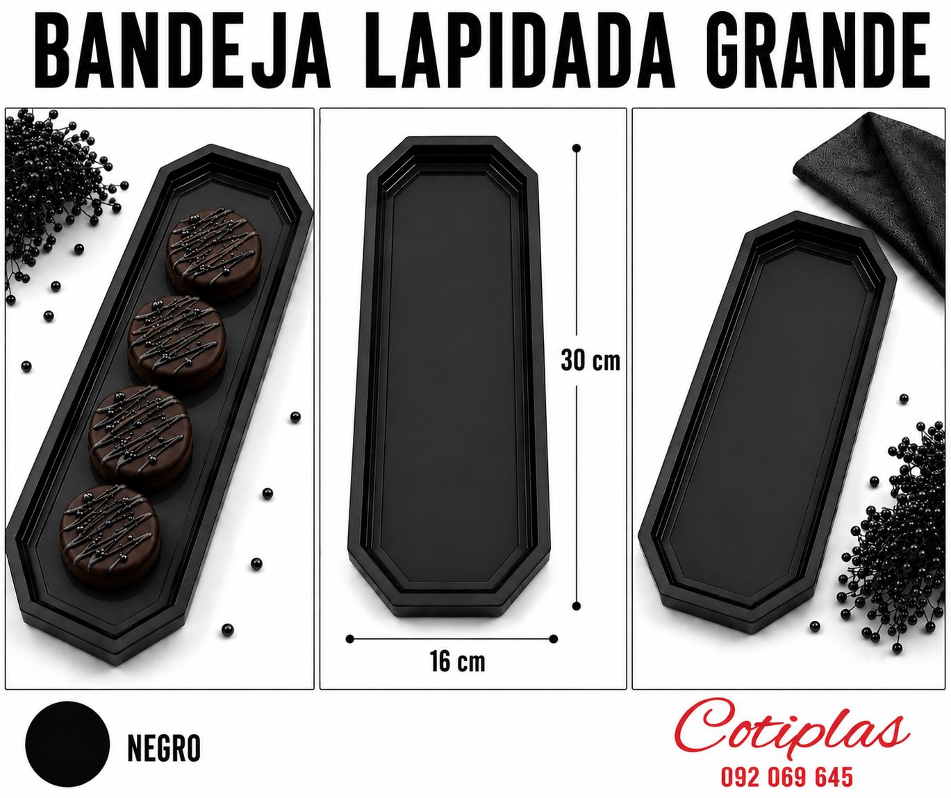 BANDEJA LAPIDADA GRANDE