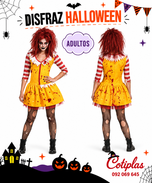 DISFRAZ PAYASA / ADULTO