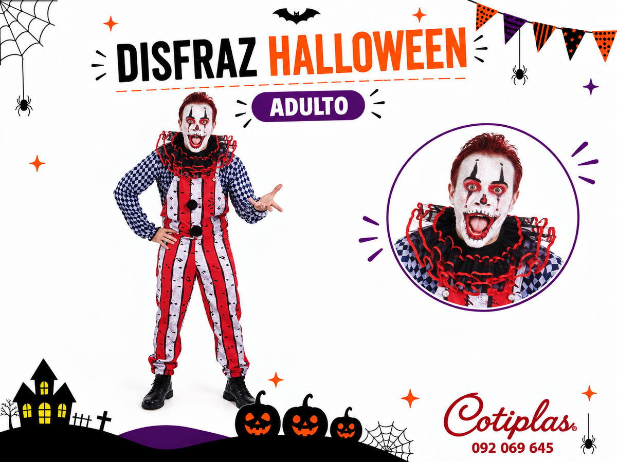 DISFRAZ PAYASO /ADULTO