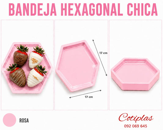 BANDEJA HEXAGONAL CHICA