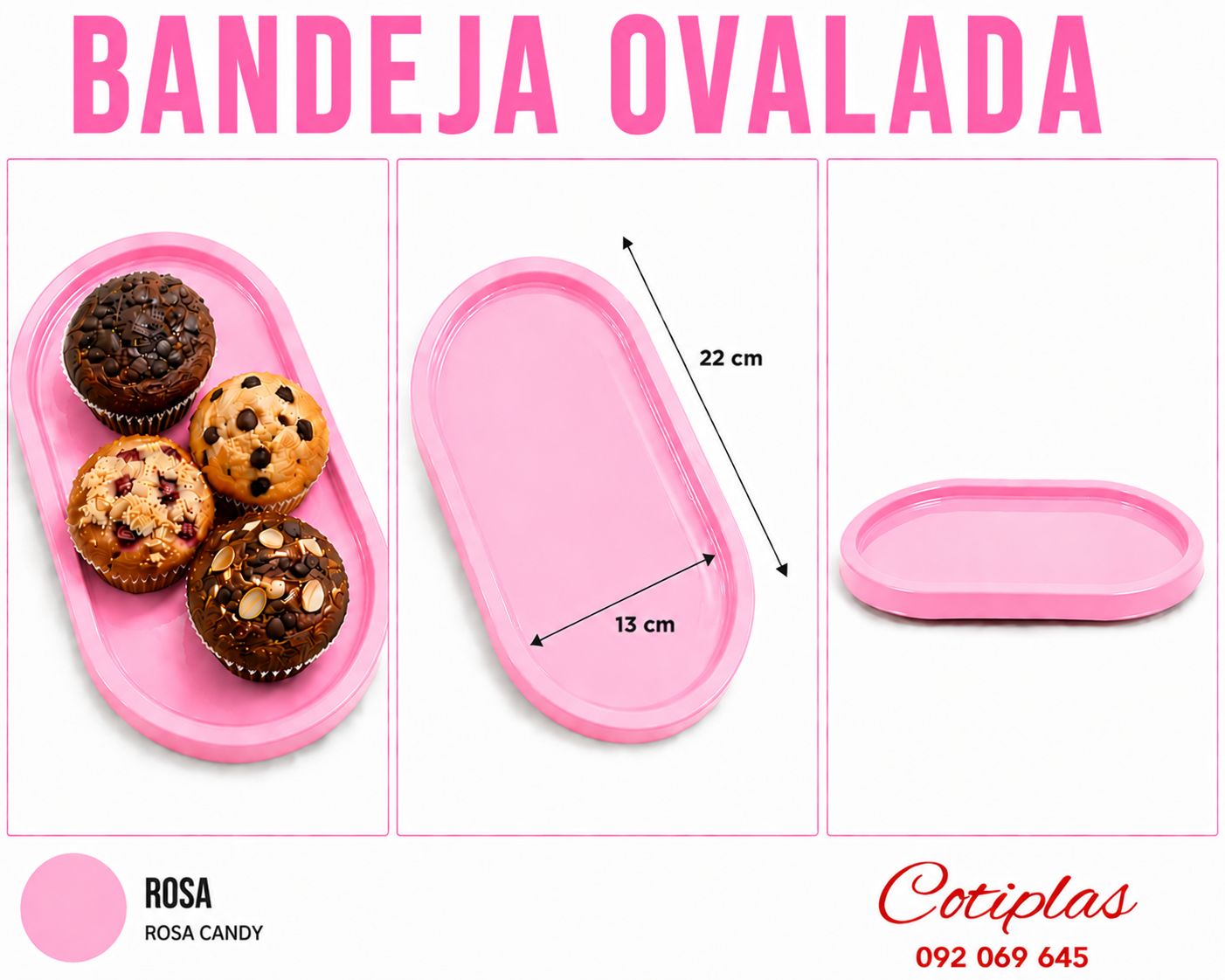 BANDEJA OVALADA