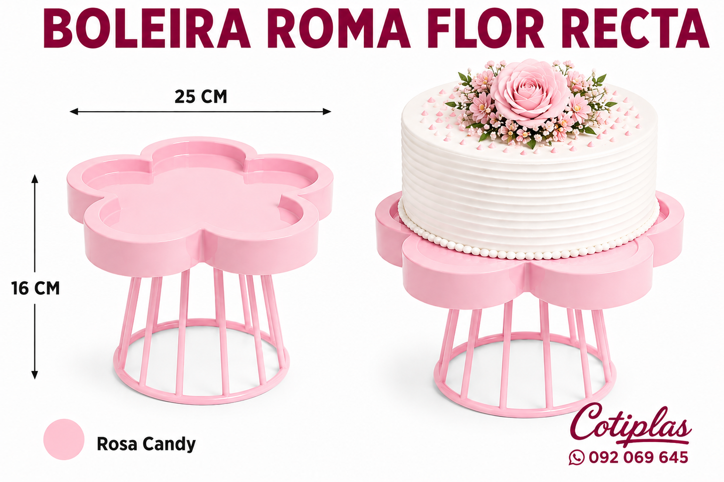 BOLEIRA ROMA FLOR