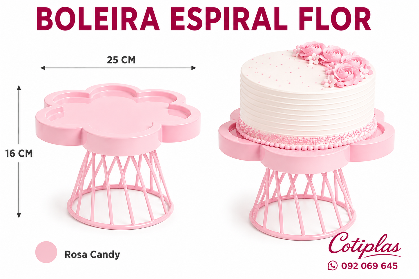BOLEIRA ESPIRAL FLOR