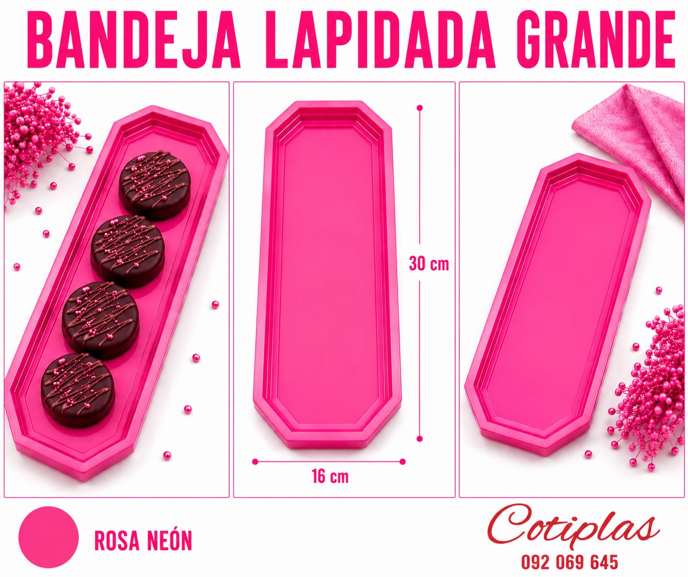BANDEJA LAPIDADA GRANDE