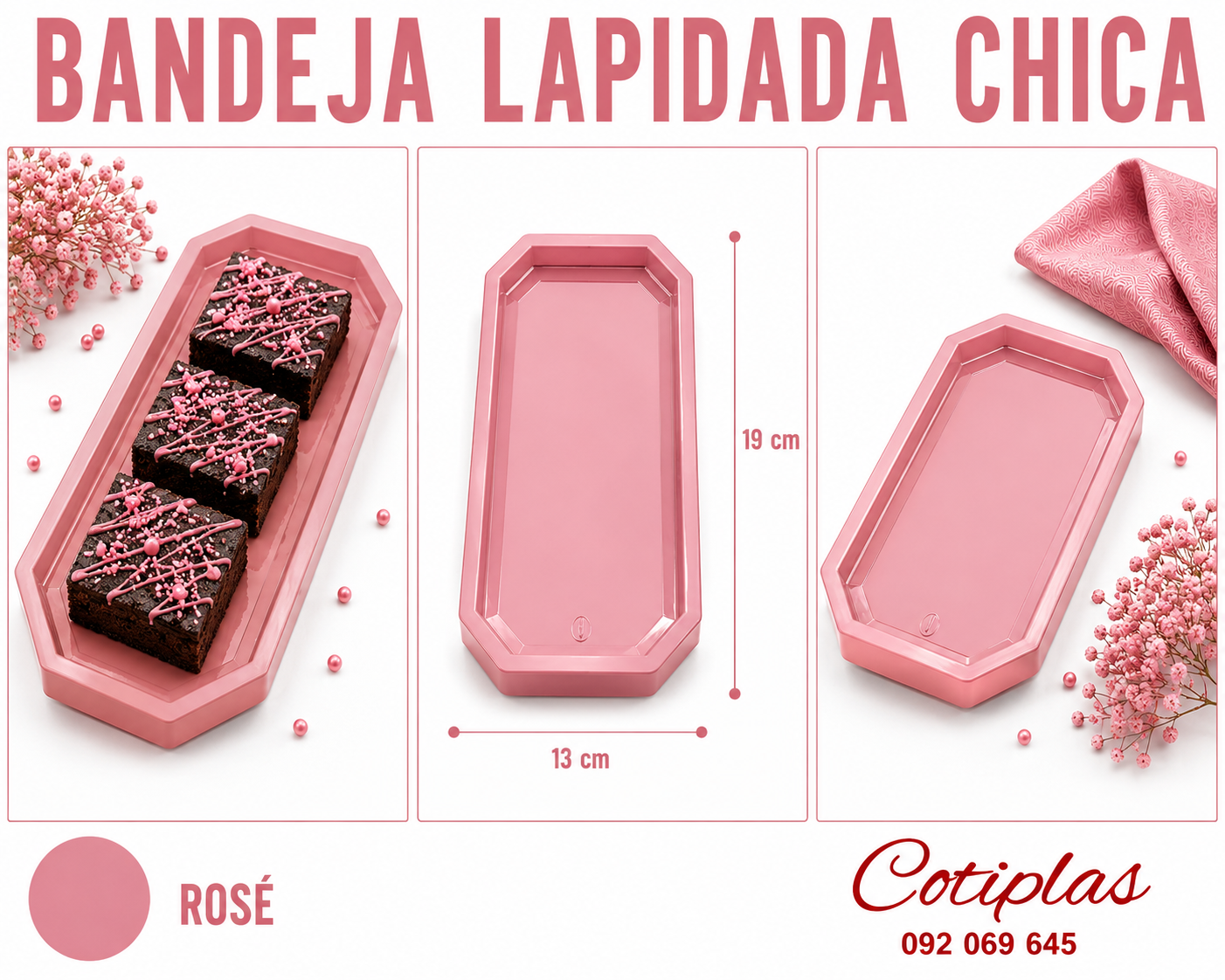 BANDEJA LAPIDADA CHICA