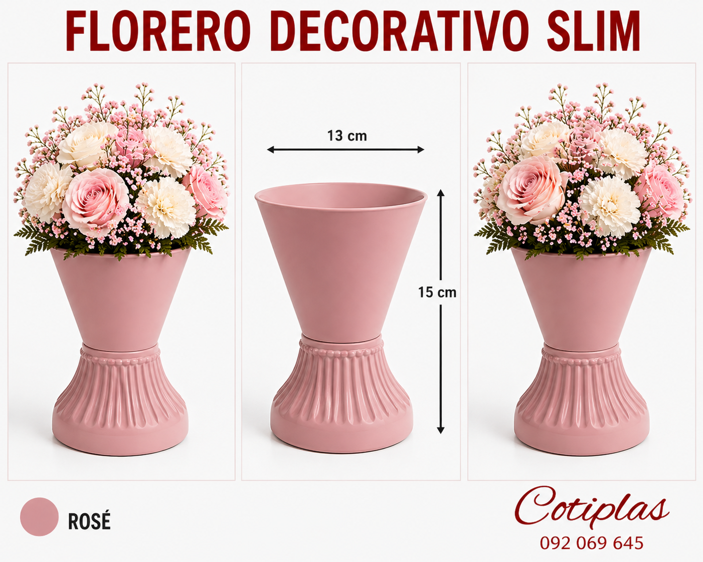 FLORERO DECORATIVO CHICO