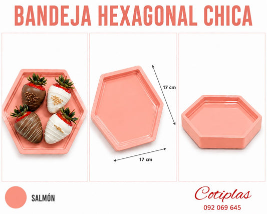 BANDEJA HEXAGONAL CHICA