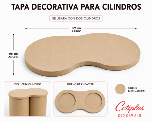 TAPA DECORATIVA PARA CILINDROS