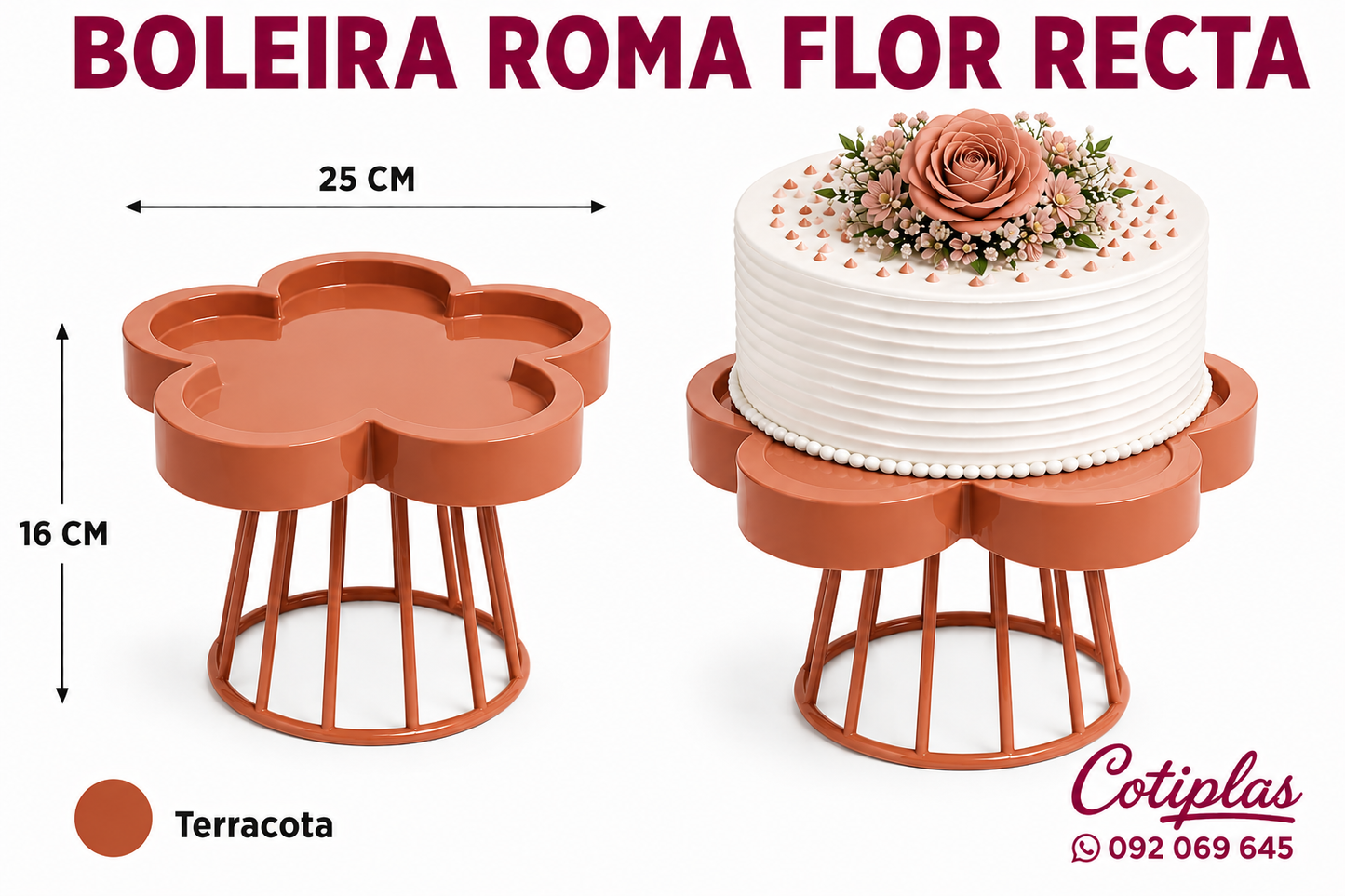 BOLEIRA ROMA FLOR