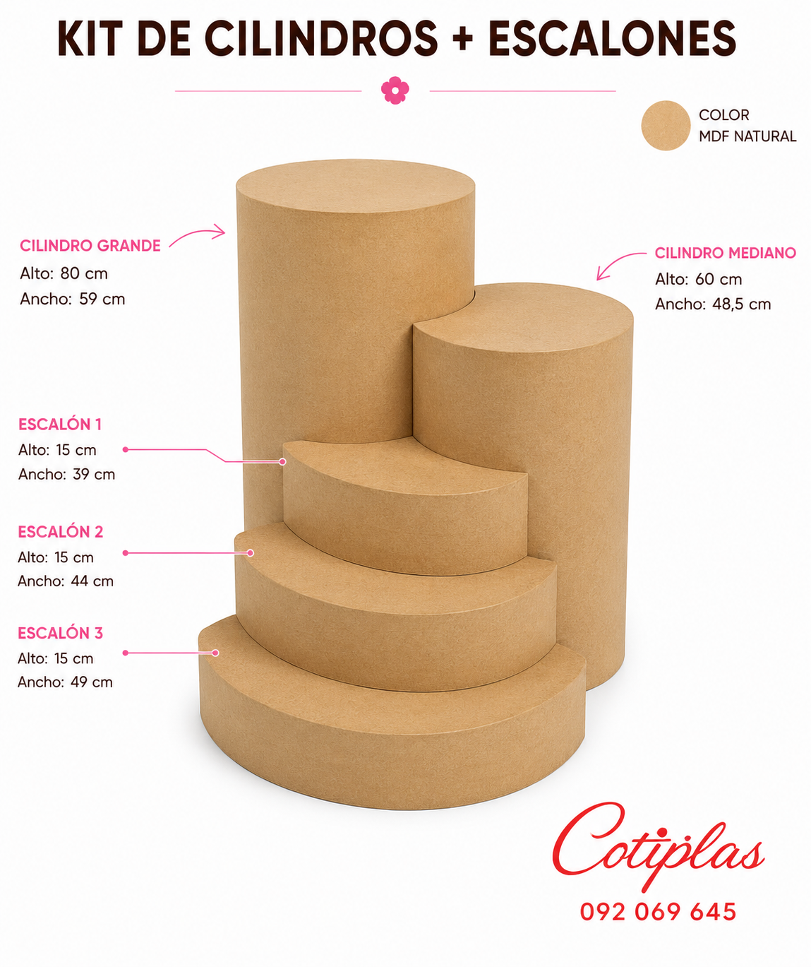 KIT DE CILINDROS+ESCALONES