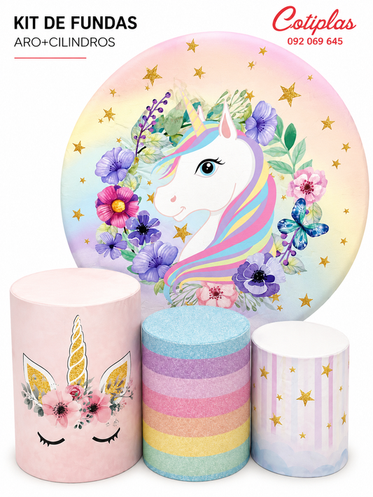 KIT DE FUNDAS UNICORNIO