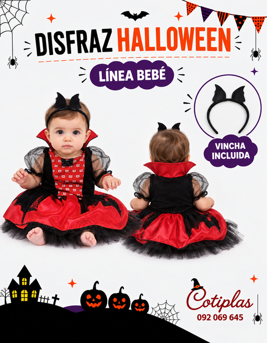 DISFRAZ DE VAMPIRO NENA / LÍNEA BEBÉ