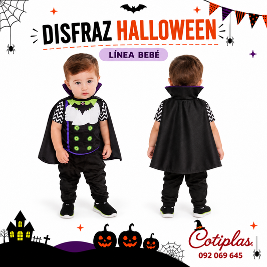 DISFRAZ DE VAMPIRO VARÓN / LÍNEA BEBÉ