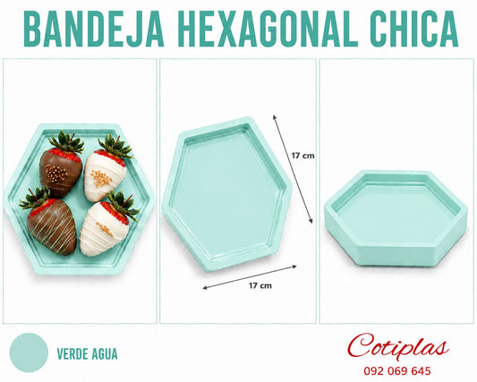 BANDEJA HEXAGONAL CHICA