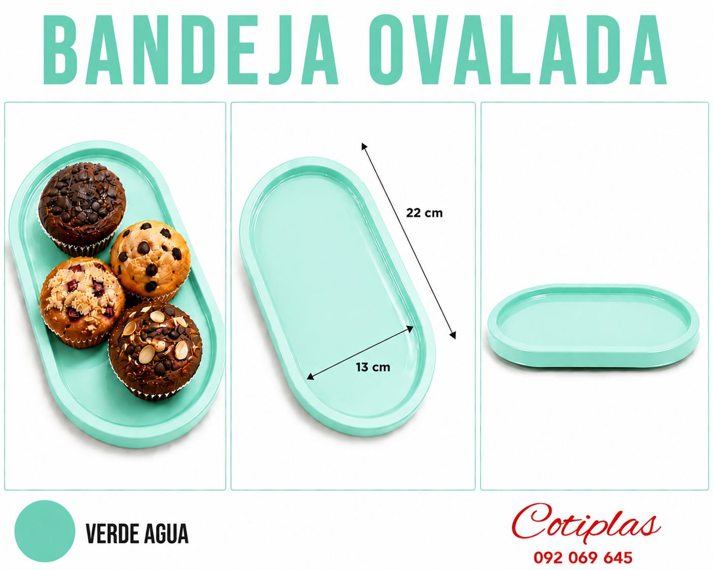 BANDEJA OVALADA