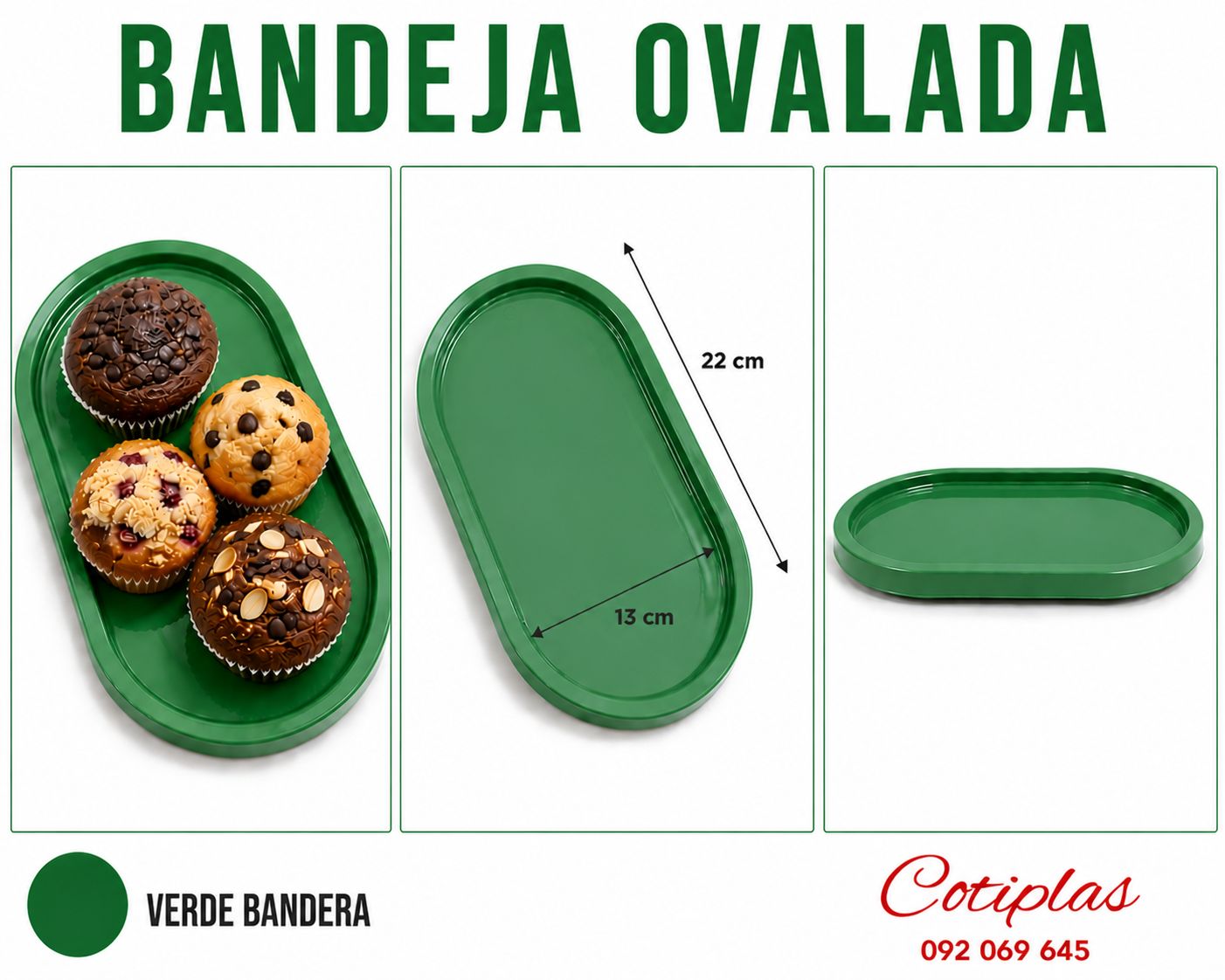 BANDEJA OVALADA