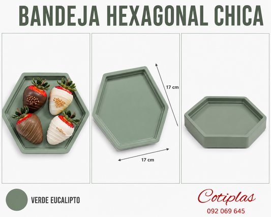 BANDEJA HEXAGONAL CHICA