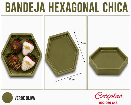 BANDEJA HEXAGONAL CHICA