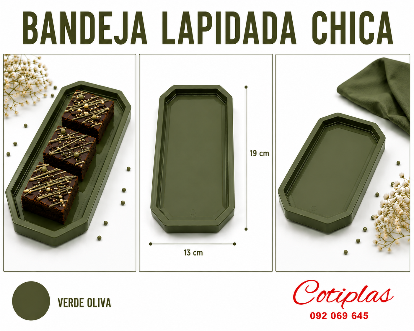 BANDEJA LAPIDADA CHICA