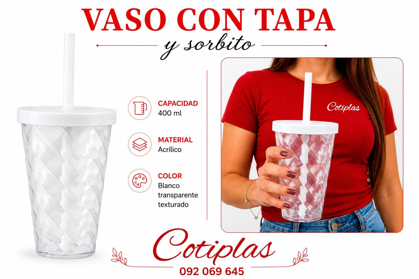VASO C/ TEXTURA
