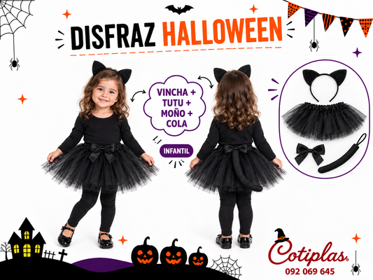 DISFRAZ DE NIÑA GATITO
