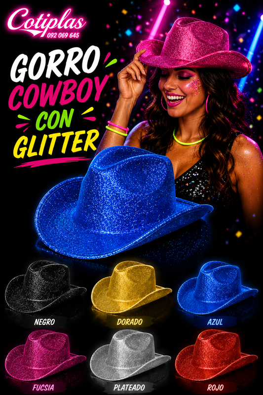 GORRO COWBOY GLITTER