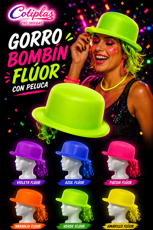 GORRO BOMBIN CON PELUCA