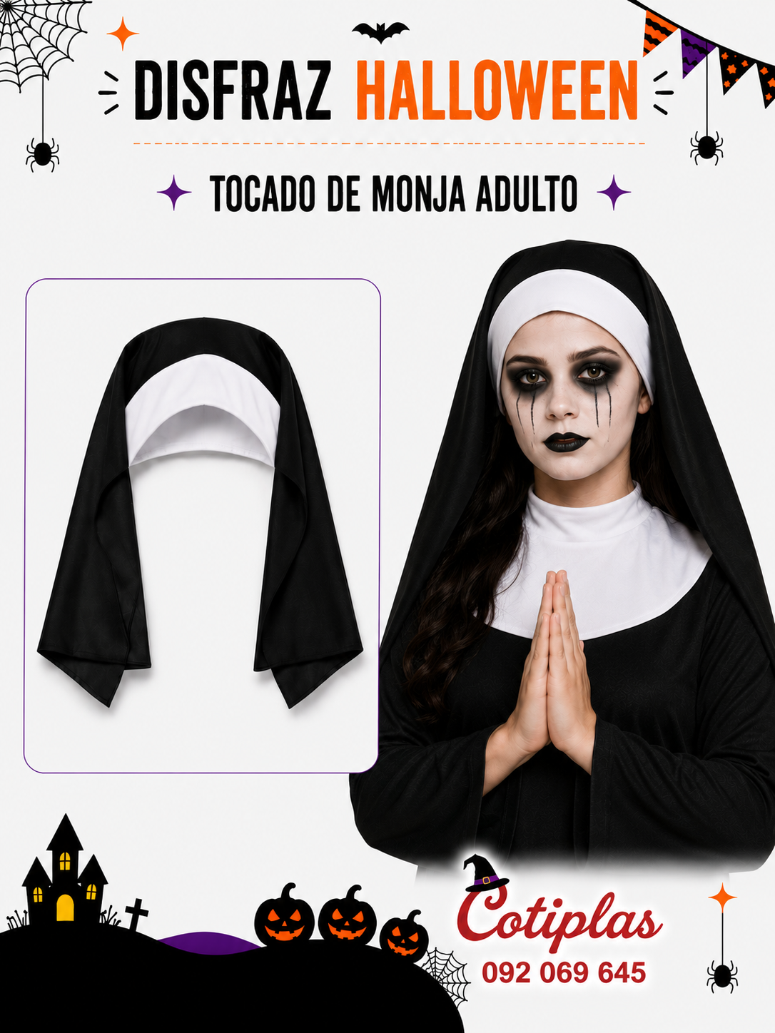 TOCADO DE MONJA ADULTO